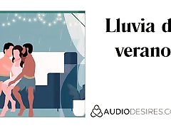 Lluvia de verano sexual trÃ­o Audio porno erÃ³tico para mujeres, ASMR