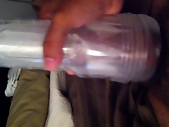 享受我的Fleshlight冰