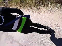 my wife walk on street