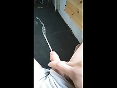 pee on balcony