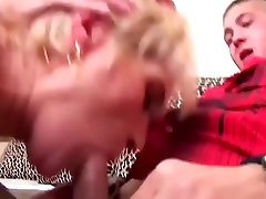 Mom Hilga Gets Rough Sex From Young Couple