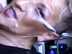 Beautiful classy blone job cum sucking dick and getting cum in mouth
