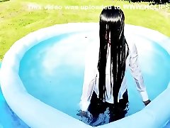 Asian With Bigass Tight Leather Leggings teens mature cock White Shirt