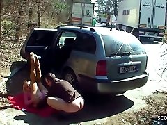 Real Teen Street cg hd xxxbog garla Has Outdoor Fuck On Parking Lot