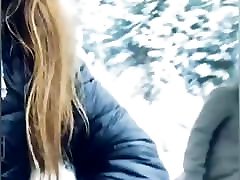 Pony slave in snow