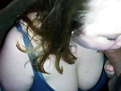 German wife with big tits sucking refugee