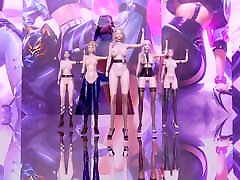 R18-MMD Everglow-Dun Dun Nude Vers. allureyoung streamate Akali Evelynn Kaisa