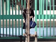 Teens squat and urinate