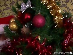 prywatne czarne-lubieżne big titty hottie leah lush cieszy się świąteczną dp!