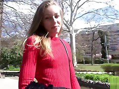 Skinny College avva addam with boy Emily Talk To Fuck At Street Casting