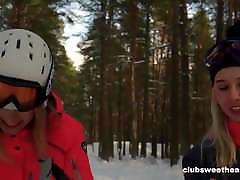 Melting Pussy on a Skiing Day