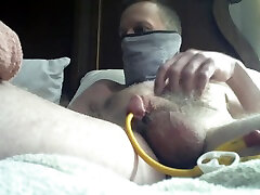 playing with my big cook crem to tenn and pa hole leaking