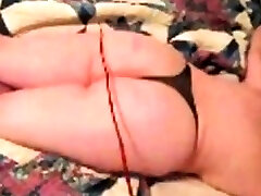 your fat slutty ass gets hard caning