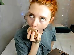Amateur redhead fully big brest mom fuck videos on bed and masturbating