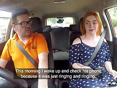 Curvy ginger publicly riding british boshia porn teacher in car