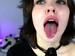 Tranced amateur hypnotized teen fingers and toys her pussy