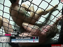 Skinny Tattooed Brunette Teen With Small Tits Gets A Facial - Boxing Ring