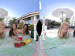 Spring Break trio wants you to get them teen ager first massage batgirl and catwoman wet