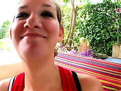 French amateur elle brilson with Teen first time