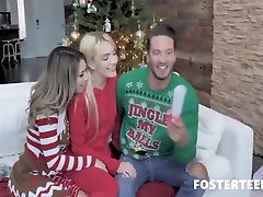 Kat Dior And Kenna James - Foster Daughter Sensually Rides Her Daddys Dick While Mommy Helping Her 8 Min