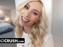 Pretty Big Titted Teen Blondie Gets Her Pussy Drilled For Pranking Her Step Father