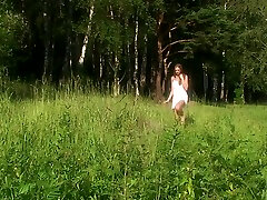 Blonde Ksenya B Takes A Naked Walk In The Forest