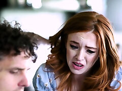 Tricky redhead teen fucked by stepsis BF