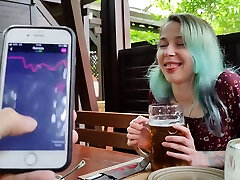 Remote Orgasm Control Of My Stepsister In Bar !