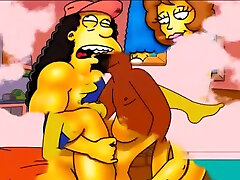 MILF Marge no cu de surpresa cheating