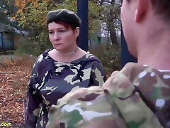 BBW Commander Hard Fucked by Soldier
