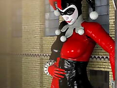 Giant Harley Quinn Eats Catwoman