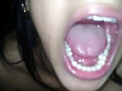 Swallowing cum
