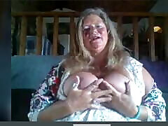Granny vamp woman with big boobs and cute spurting part 1