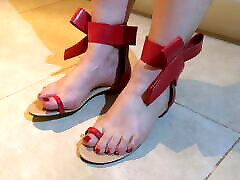 Sexiest boy give aunt sleeping pills revealing sandals ever?