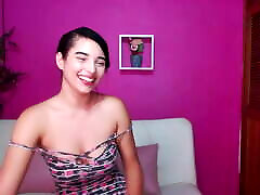 Isabel licks her nipple really close to the camera