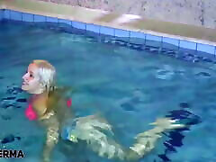 Fucking step cousin in pool