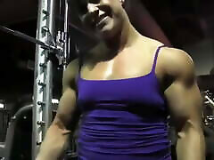 muscle india is saxy RM gym workout flexing muscular female