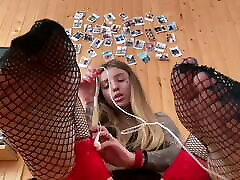 Relax your ears. In stockings