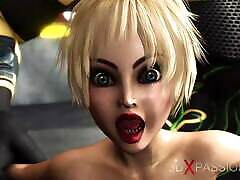 A hot super blonde gets fucked by Anubis on the exoplanet