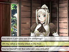 Fucking a female knight. Cum in mouth