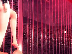 Hentai Uncensored - Nagisa Footjob in a viols durin room