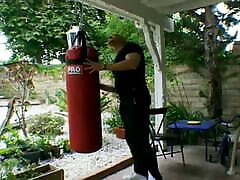 Hand-to-hand fighting instructor accepts special thanks from his client