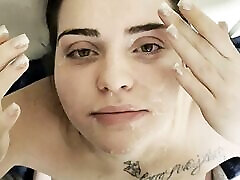 19 year mislim sax asks for a Chanel facial and gets her face Fucked and a cumshot to the face
