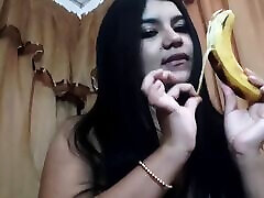 blowjob for big banana and deepthroat, too