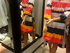 Watching My doc pregnent sex Girlfriend in the Fitting Room.
