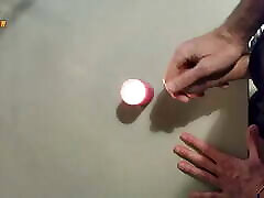 Homemade emberrega cam and big load on a candle. Jerking off in a homemade amateur video, big cock and big load.