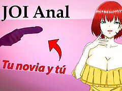 hiszpański joi anal hentai: tu novia quiere probar su dildo doble