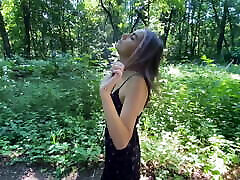 Walk In The Woods With Lush Ended With Cuming On Her Face And Hair