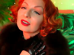 lipstick fetish video - close up ASMR - blogger Arya in FUR