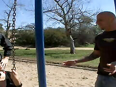 Found Slut on the Playground swing